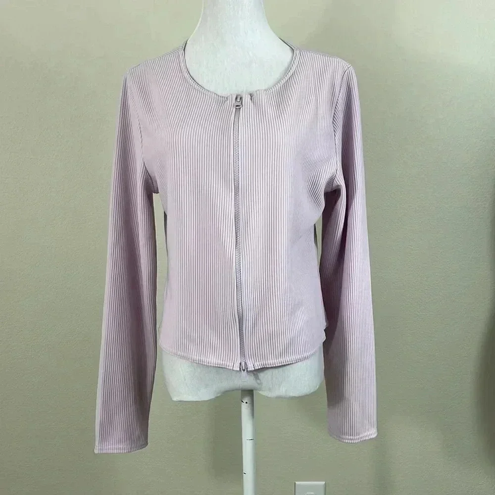 Pretty little thing size 8 light lilac zip‎ up jacket